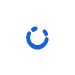 Loading animation blue